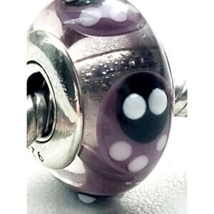 Pandora Purple Sterling 925 Murano Glass Bead Charm 790652